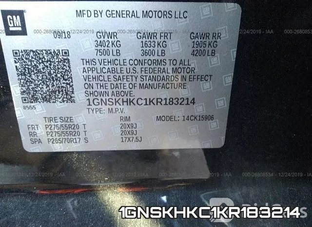 1GNSKHKC1KR183214