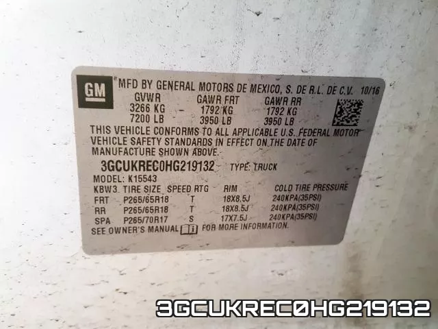 3GCUKREC0HG219132