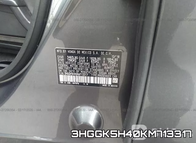 3HGGK5H40KM713317
