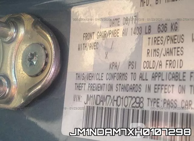 JM1NDAM7XH0107298