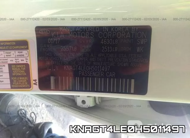 KNAGT4LE0H5011497