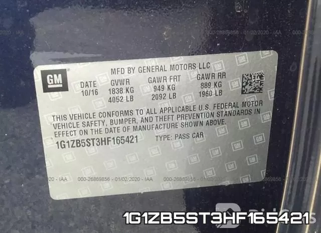 1G1ZB5ST3HF165421