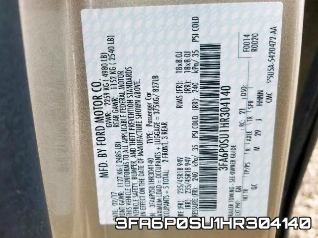 3FA6P0SU1HR304140