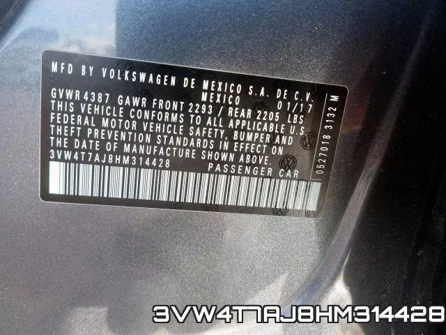 3VW4T7AJ8HM314428