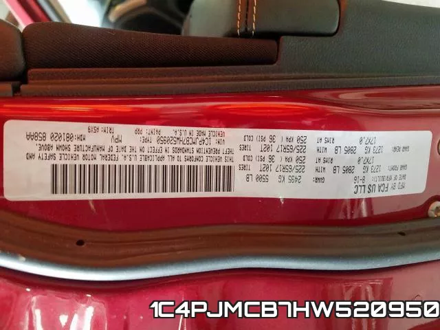 1C4PJMCB7HW520950