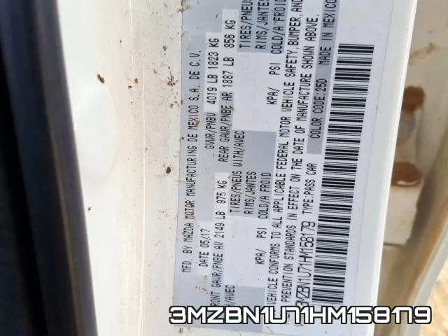 3MZBN1U71HM158179
