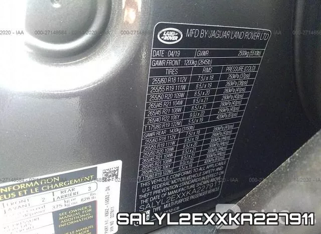 SALYL2EXXKA227911