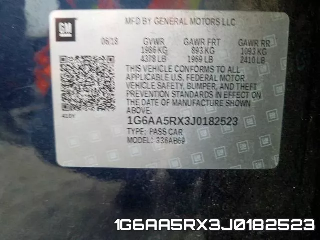 1G6AA5RX3J0182523