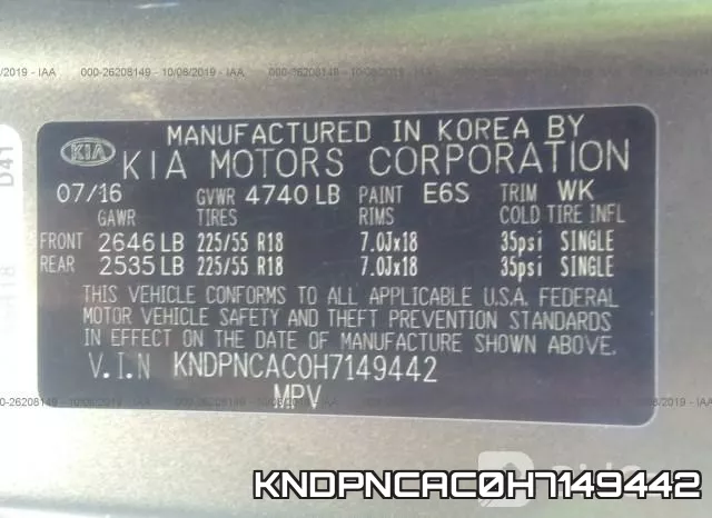 KNDPNCAC0H7149442