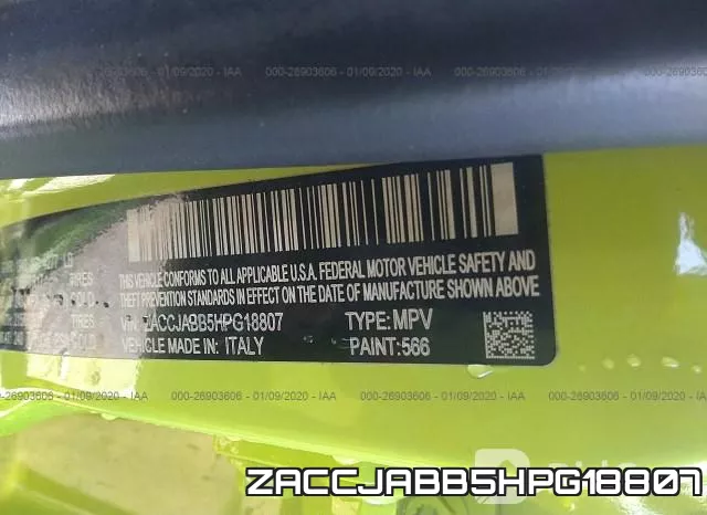 ZACCJABB5HPG18807