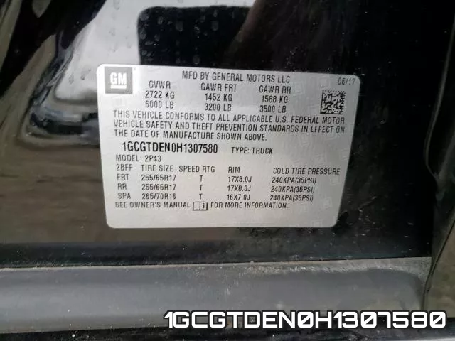 1GCGTDEN0H1307580