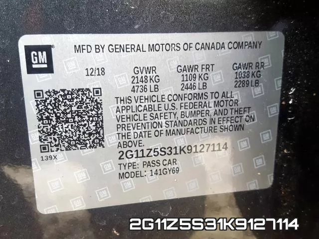 2G11Z5S31K9127114