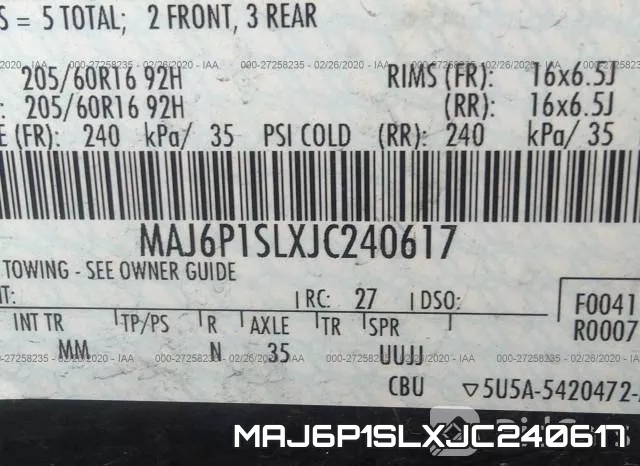 MAJ6P1SLXJC240617