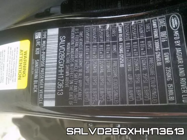 SALVD2BGXHH173613