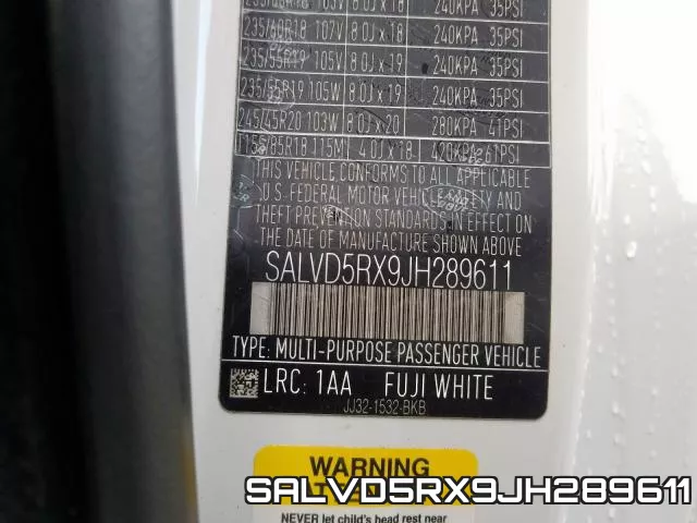 SALVD5RX9JH289611