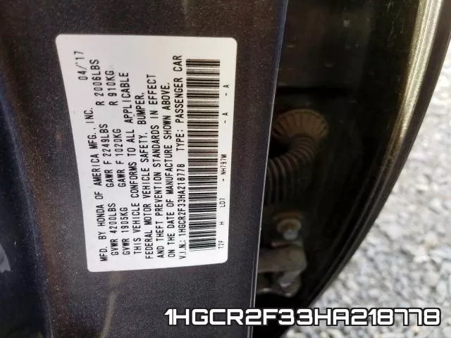 1HGCR2F33HA218778