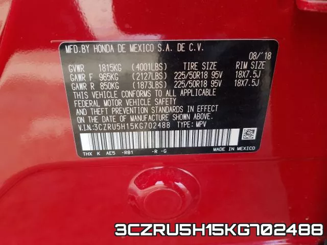 3CZRU5H15KG702488