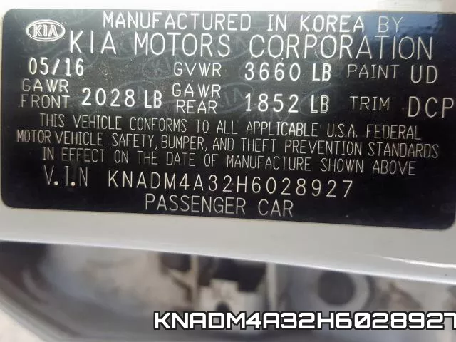 KNADM4A32H6028927