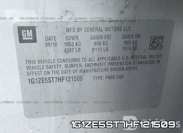 1G1ZE5ST7HF121509
