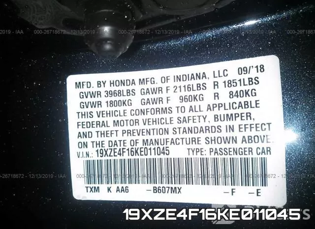 19XZE4F16KE011045