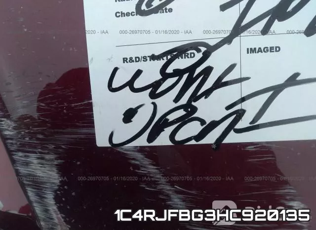 1C4RJFBG3HC920135