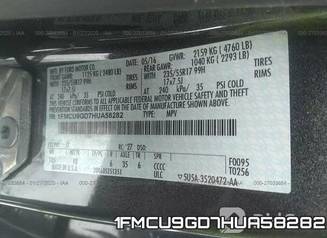 1FMCU9GD7HUA58282