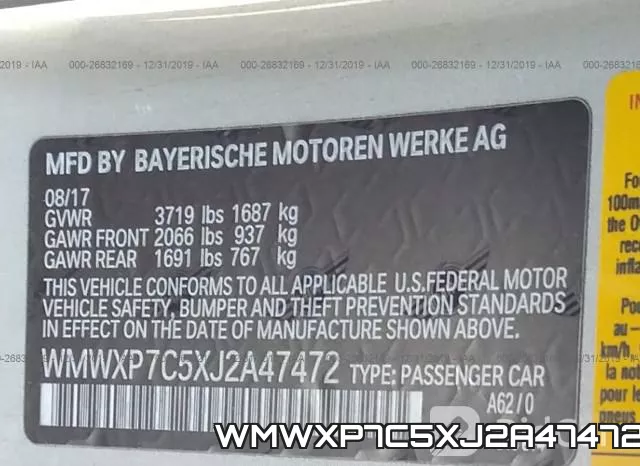 WMWXP7C5XJ2A47472