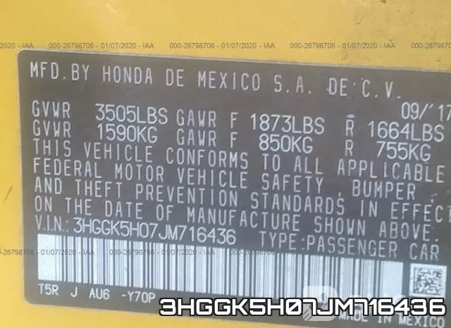 3HGGK5H07JM716436