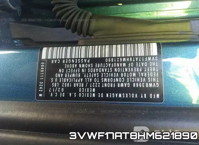 3VWF17AT8HM621890