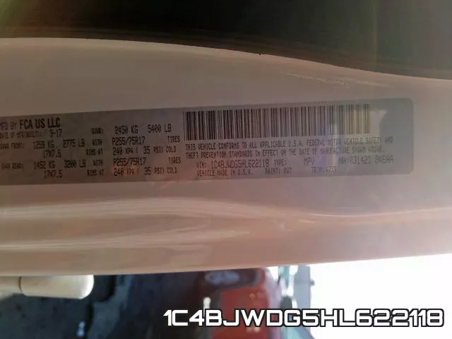 1C4BJWDG5HL622118