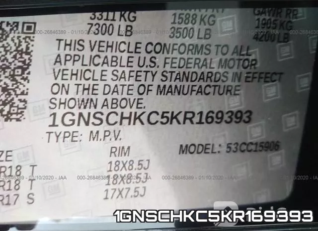 1GNSCHKC5KR169393