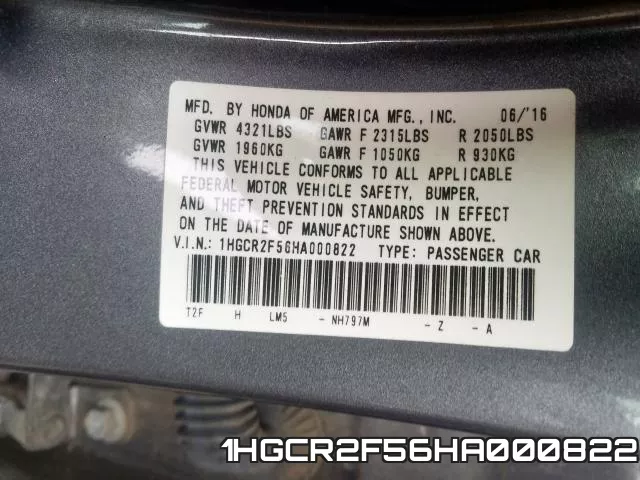 1HGCR2F56HA000822