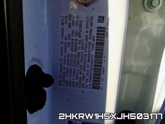 2HKRW1H5XJH503177