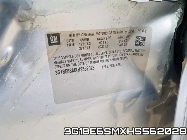 3G1BE6SMXHS562028