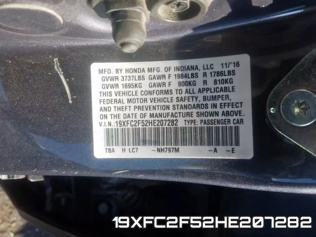 19XFC2F52HE207282