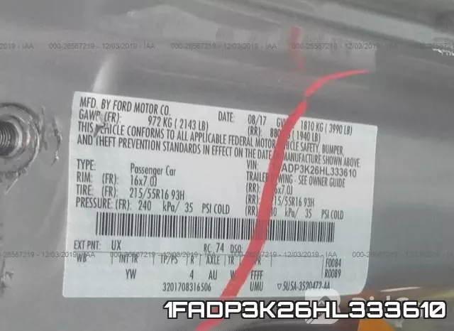 1FADP3K26HL333610
