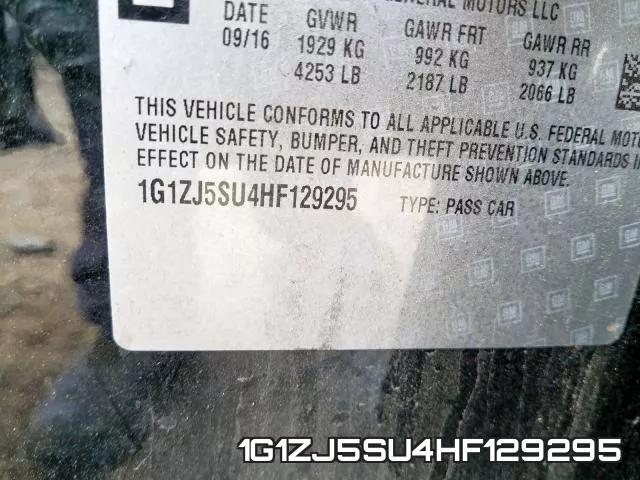 1G1ZJ5SU4HF129295