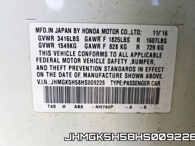 JHMGK5H58HS009226
