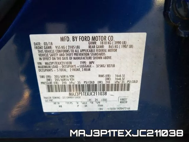 MAJ3P1TEXJC211038