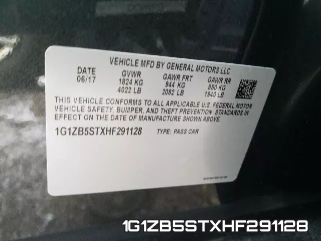 1G1ZB5STXHF291128