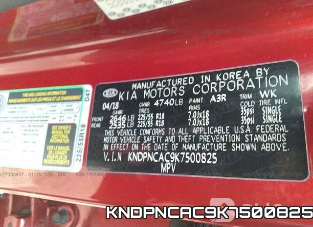 KNDPNCAC9K7500825