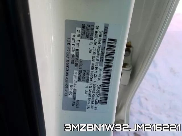 3MZBN1W32JM216221
