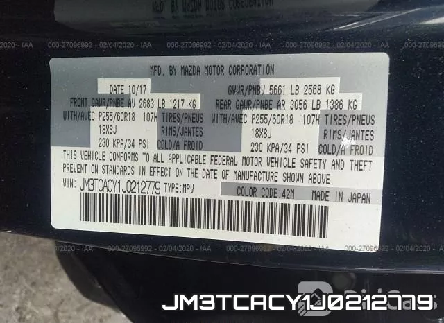 JM3TCACY1J0212779
