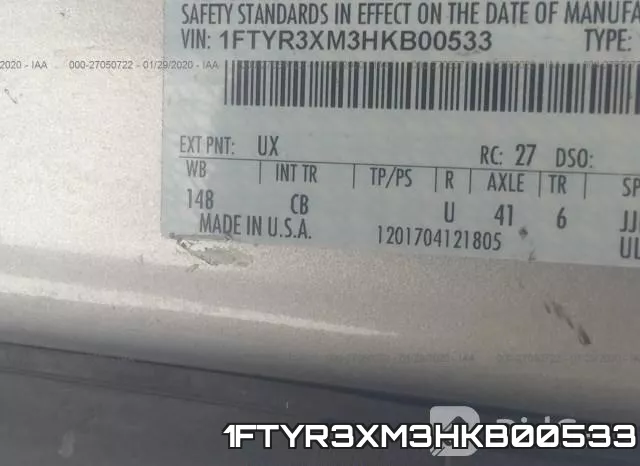 1FTYR3XM3HKB00533