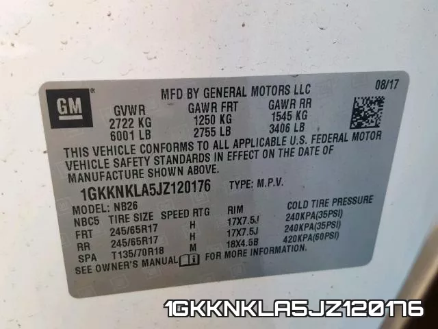 1GKKNKLA5JZ120176
