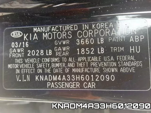 KNADM4A33H6012090