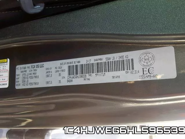 1C4HJWEG6HL596539