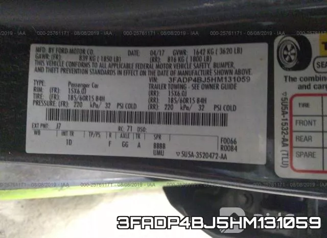 3FADP4BJ5HM131059