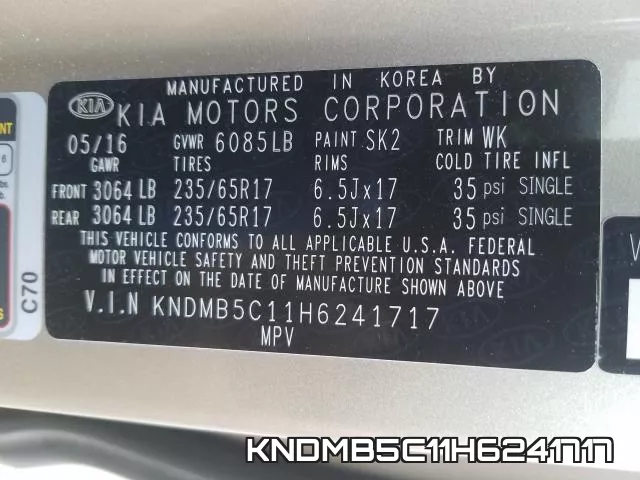 KNDMB5C11H6241717