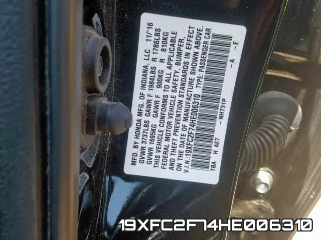 19XFC2F74HE006310